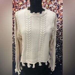 Braided sweater